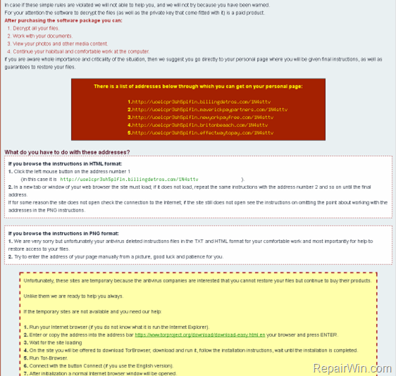 remove cryptowall version 4