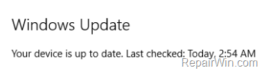 prevent a specific Windows 10 Update from install