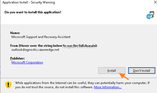 Microsoft Support and Recovery Assistant