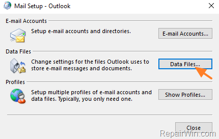 path for pst file not valid