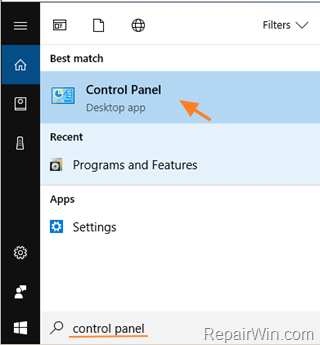 control panel
