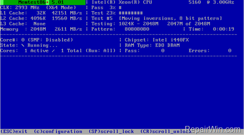 Diagnose Computer Memory