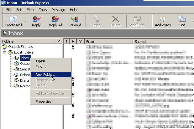 outlook express 2gb limit