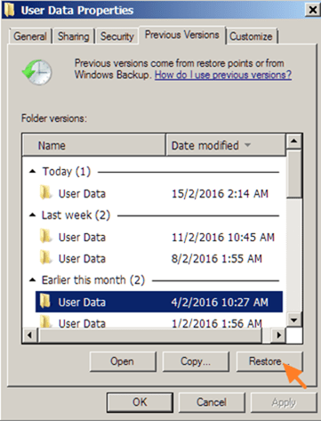 restore deleted chrome data
