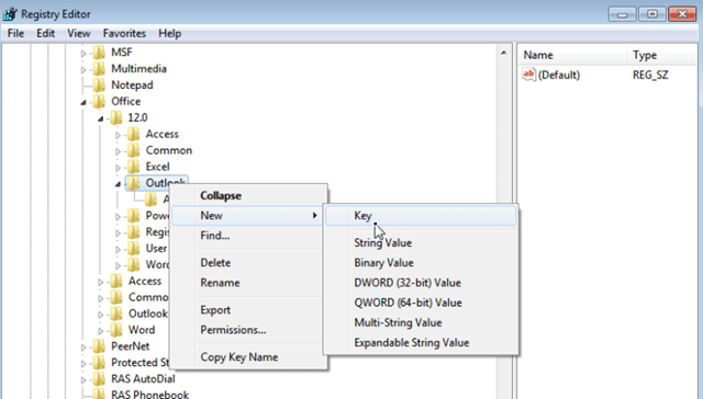 Outlook New Key