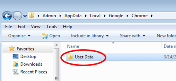 chrome profile storage folder