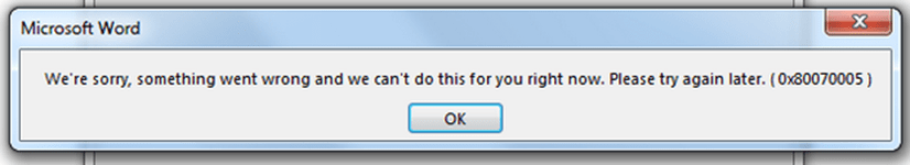 Error 0x80070005 - Cannot activate MS Office 2013