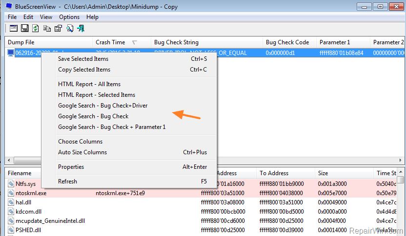 minidump viewer