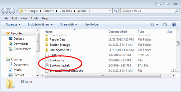 chrome-bookmarks-backup