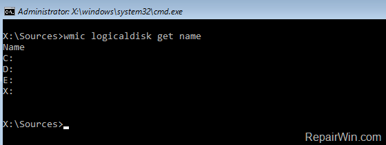 remove updates winre