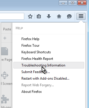 firefox-troubleshooting-information