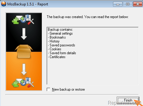 backup firefox
