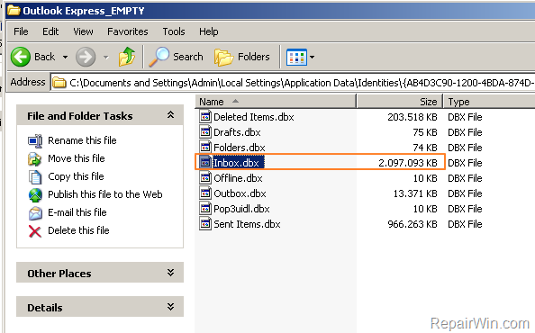 FIX Outlook Express Error 0x800c0133