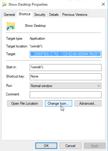 show desktop icon windows 7