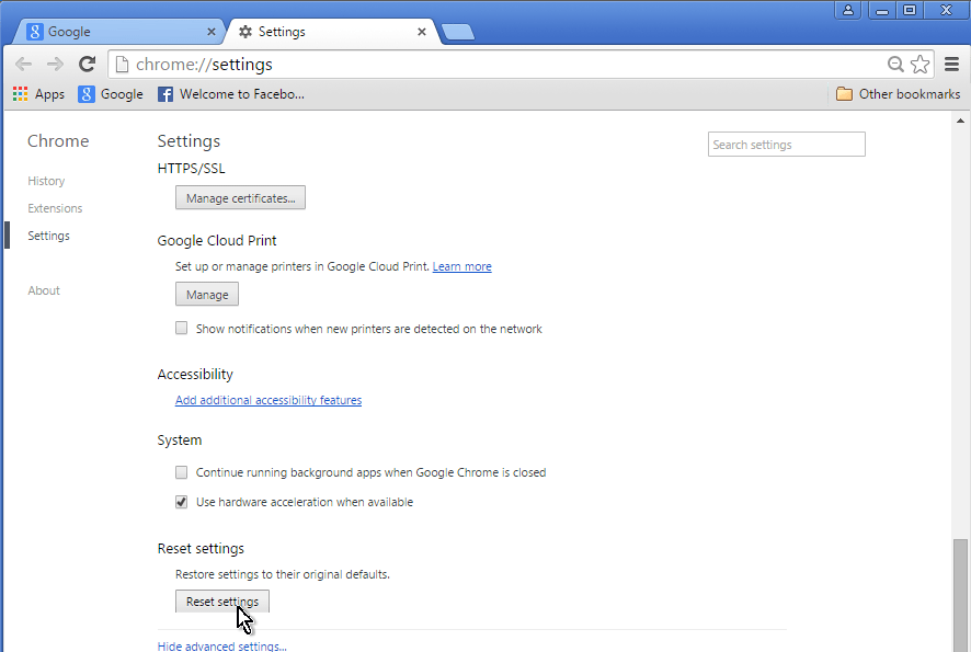 chrome-reset-settings