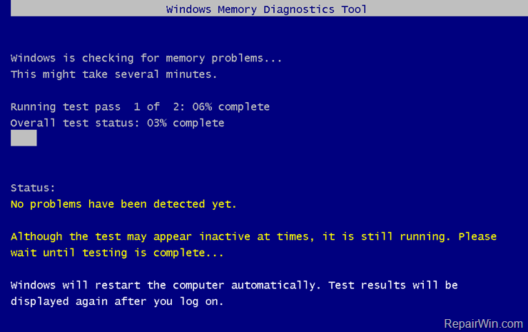 check Memory RAM