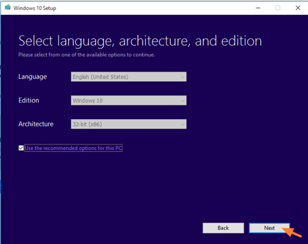 Windows 10 installation DVD