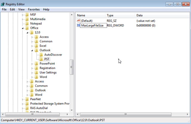Outlook Max Large File Size