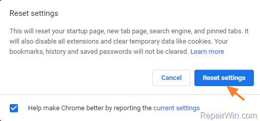 CHROME ERR_CONNECTION_CLOSED - FIX