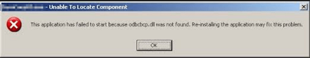 odbcbcp.dll was not found