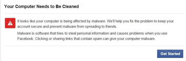 Facebook your Computer Needs To Be Cleaned