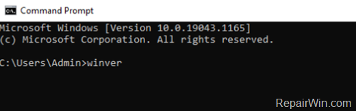 winver command