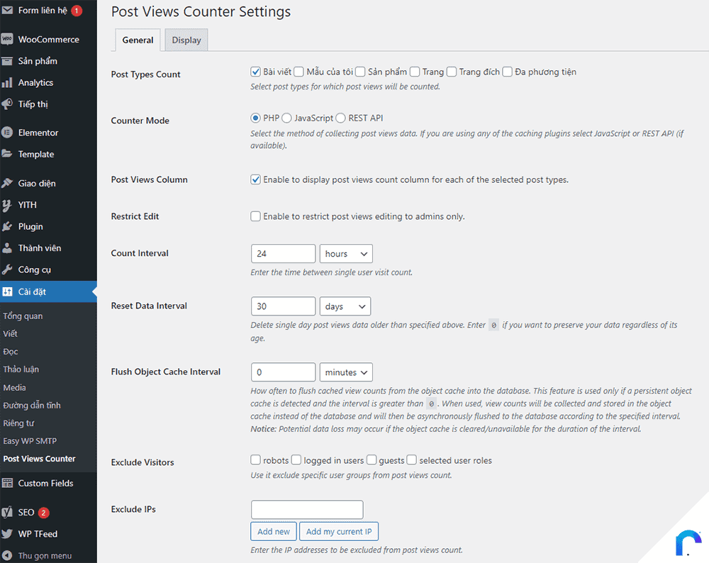 Thêm lượt xem bài viết vào WordPress Post Views Counter