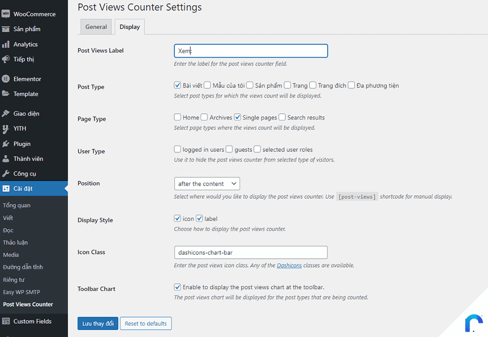 Thêm lượt xem bài viết vào WordPress Post Views Counter