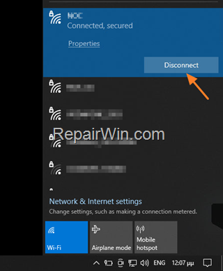 No Internet Connection after Windows Update - fix2