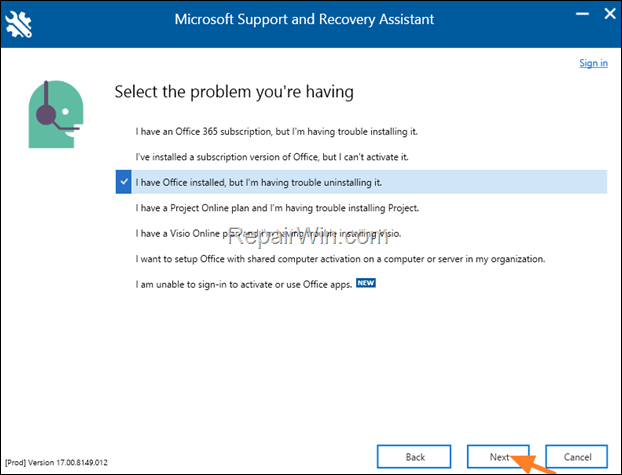 Fix Office Uninstalling Problems