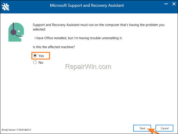 SARA - Office Uninstall tool