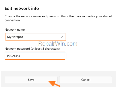 setup hotspot windows 11