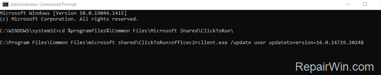 How to Revert Office to a Previous Version