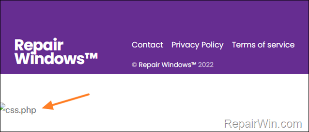 FIX: Cookies for Comments css.php broken image in footer.