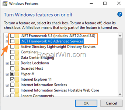 Uninstall Net Framework
