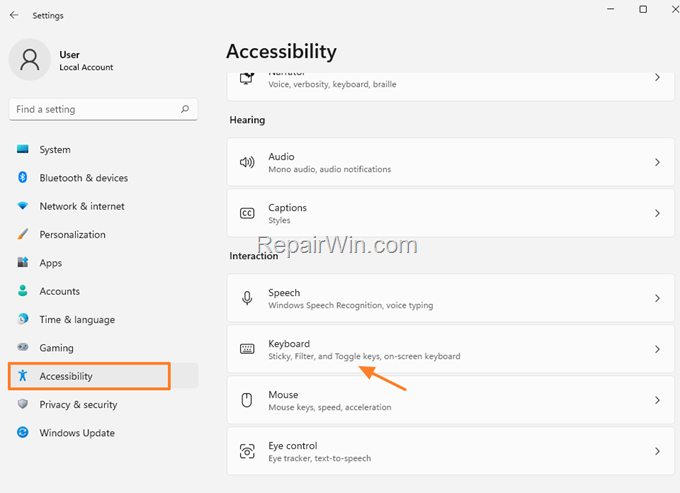Windows 11 Enable or Disable On-Screen Keyboard - Virtual keyboard.