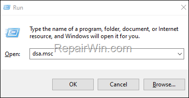 Open Active Directory Users and Computers from Windows 10/11: