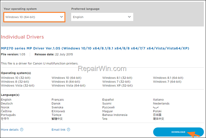 install canon printer windows 11