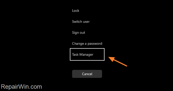 black screen with cursor