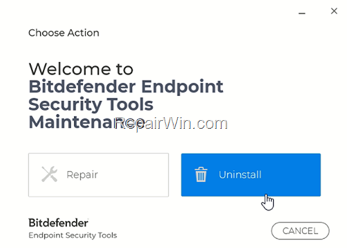 Bitdefender Unisntall