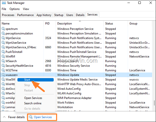 How to Stop, Start or Manage Services in Windows 10/11.