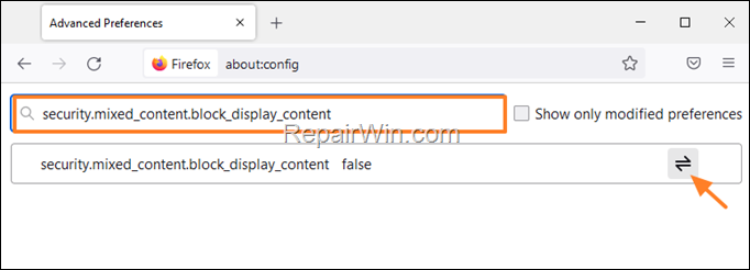 FIX HTTP Strict Transport Security error on Firefox