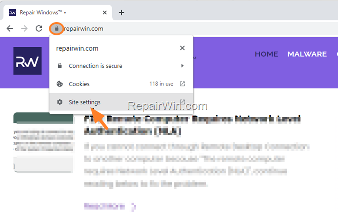 Delete Credentials (Username & password) for Site in Chrome