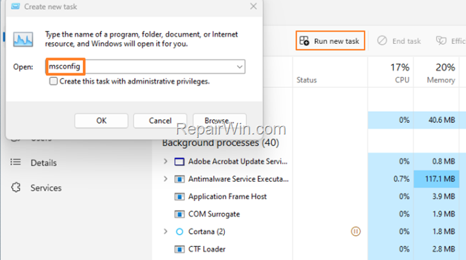 system configuration utility
