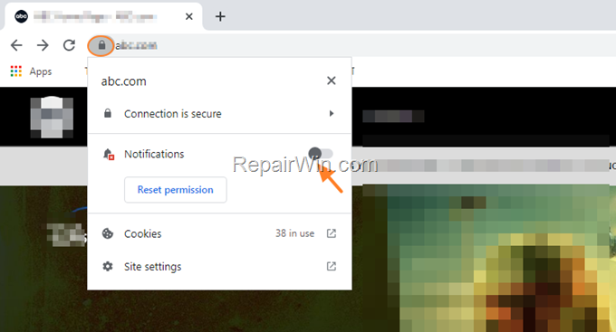 Block Chrome Notifications on a Website