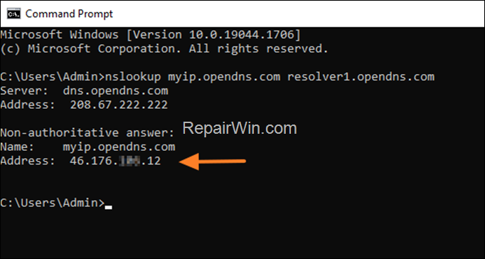 How to Find your Public IP Address Command Prompt