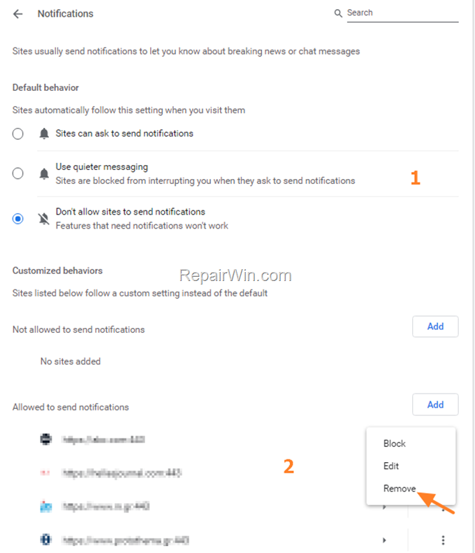 Remove Chrome Notifications Windows - Mac
