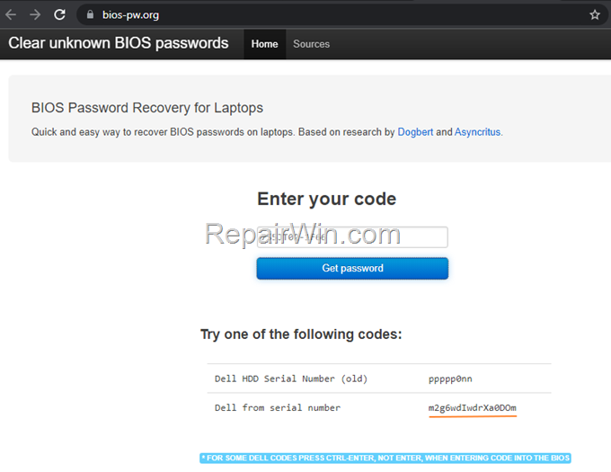 How to clear Admin Password Dell