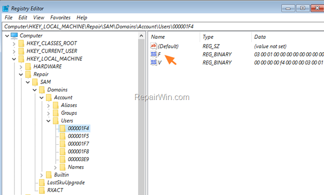 enable hidden administrator account