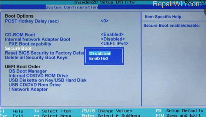 hp laptop asked for recovery key